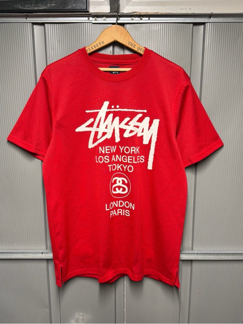 Stussy Mesh Jersey Size Large Mens